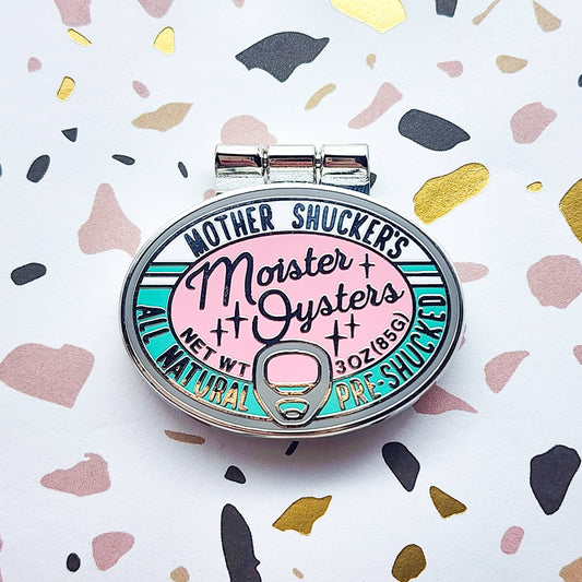 Tinned Oysters Enamel Pin