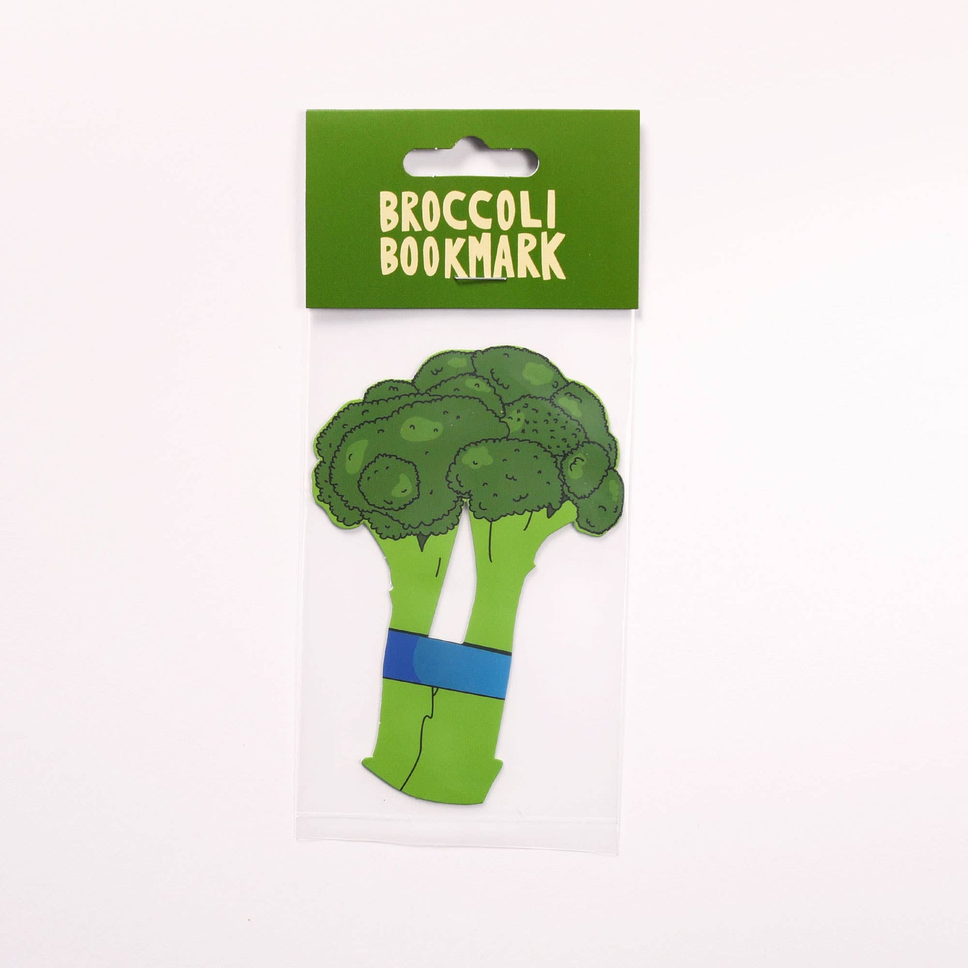 Broccoli bookmark in packaging 