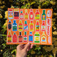Hot Sauce Risograph Sticker Sheet