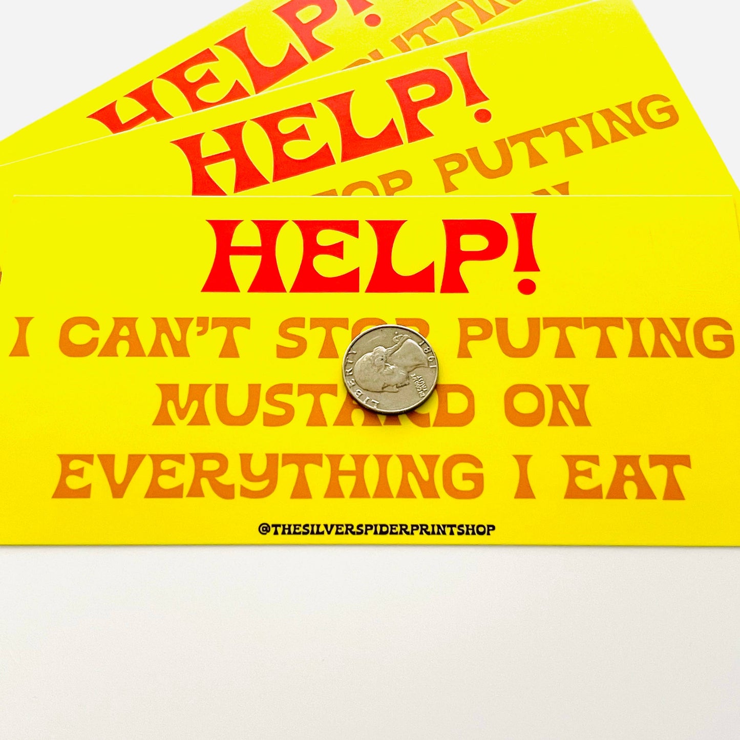 Mustard on Everything Bumper Sticker