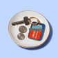 Sardines Can Enamel Keychain