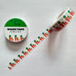 Washi tape with carrot design on a white background
