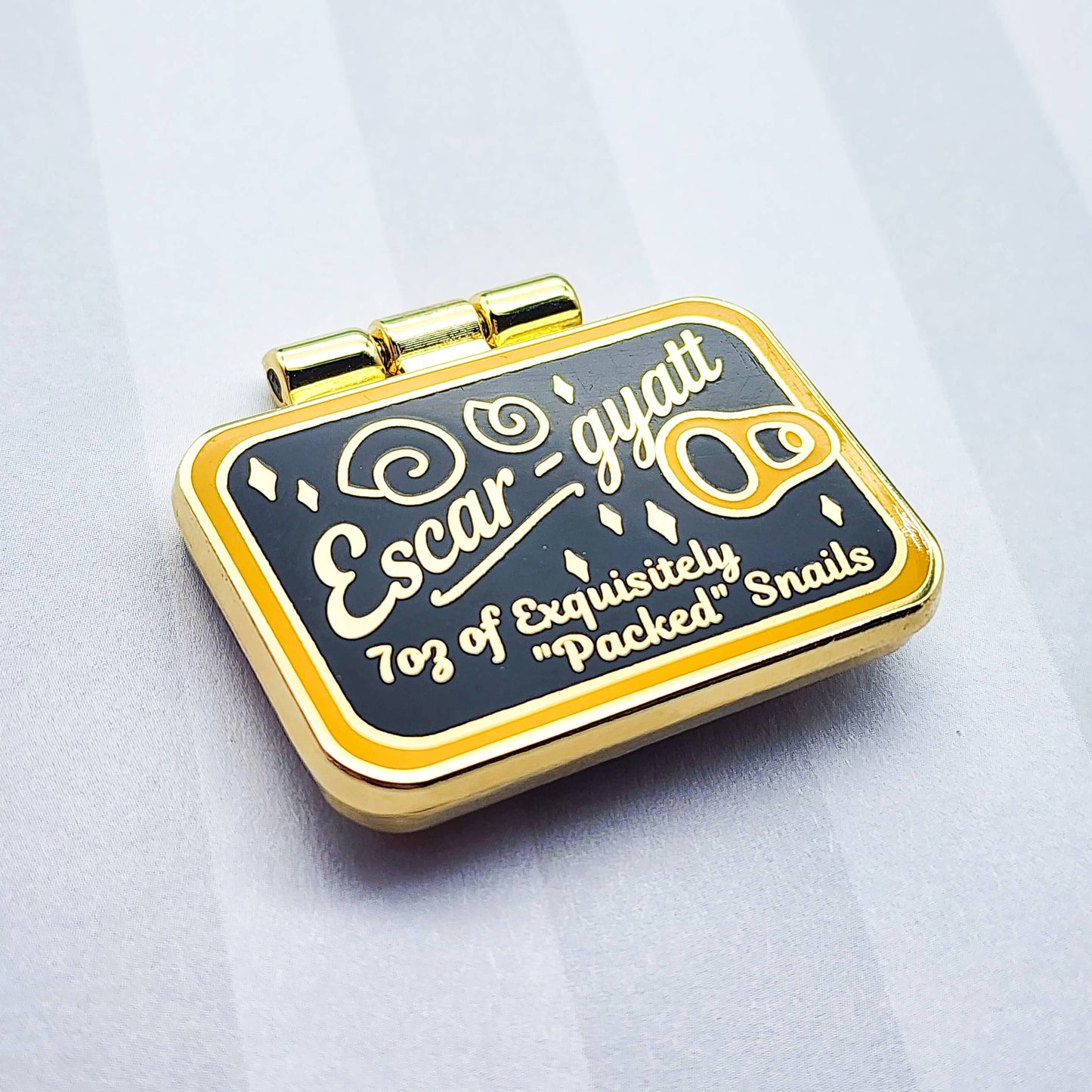 Tinned Escargot Enamel Pin