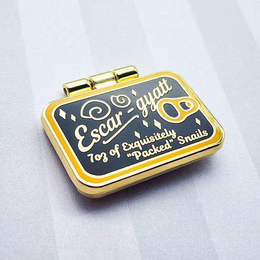 Tinned Escargot Enamel Pin