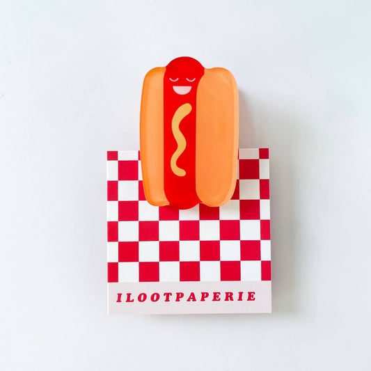 small hot dog paper or chip acrylic clip 