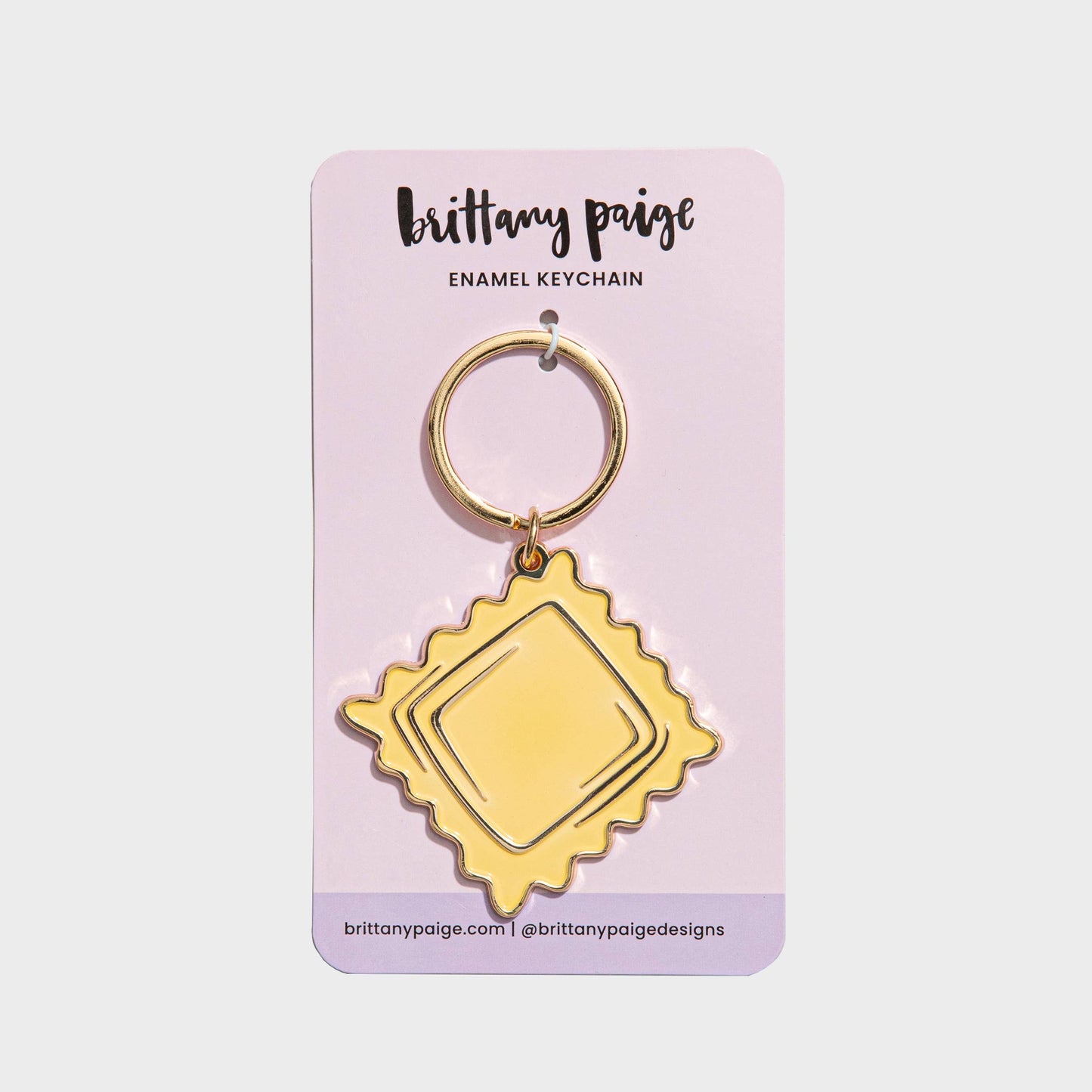 Ravioli Pasta Enamel Keychain