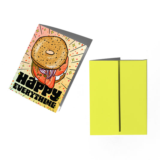 Happy Everything Bagel Card