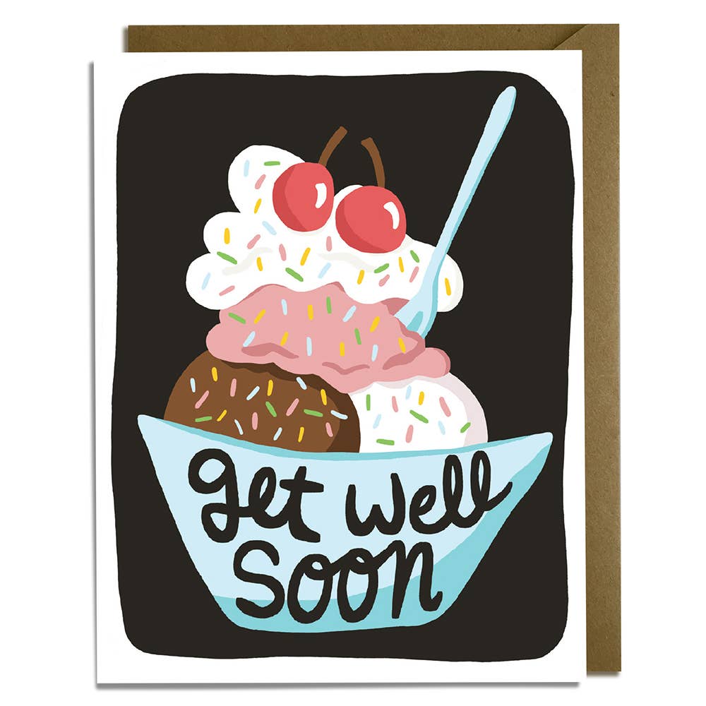 Get Well Soon Sundae Card