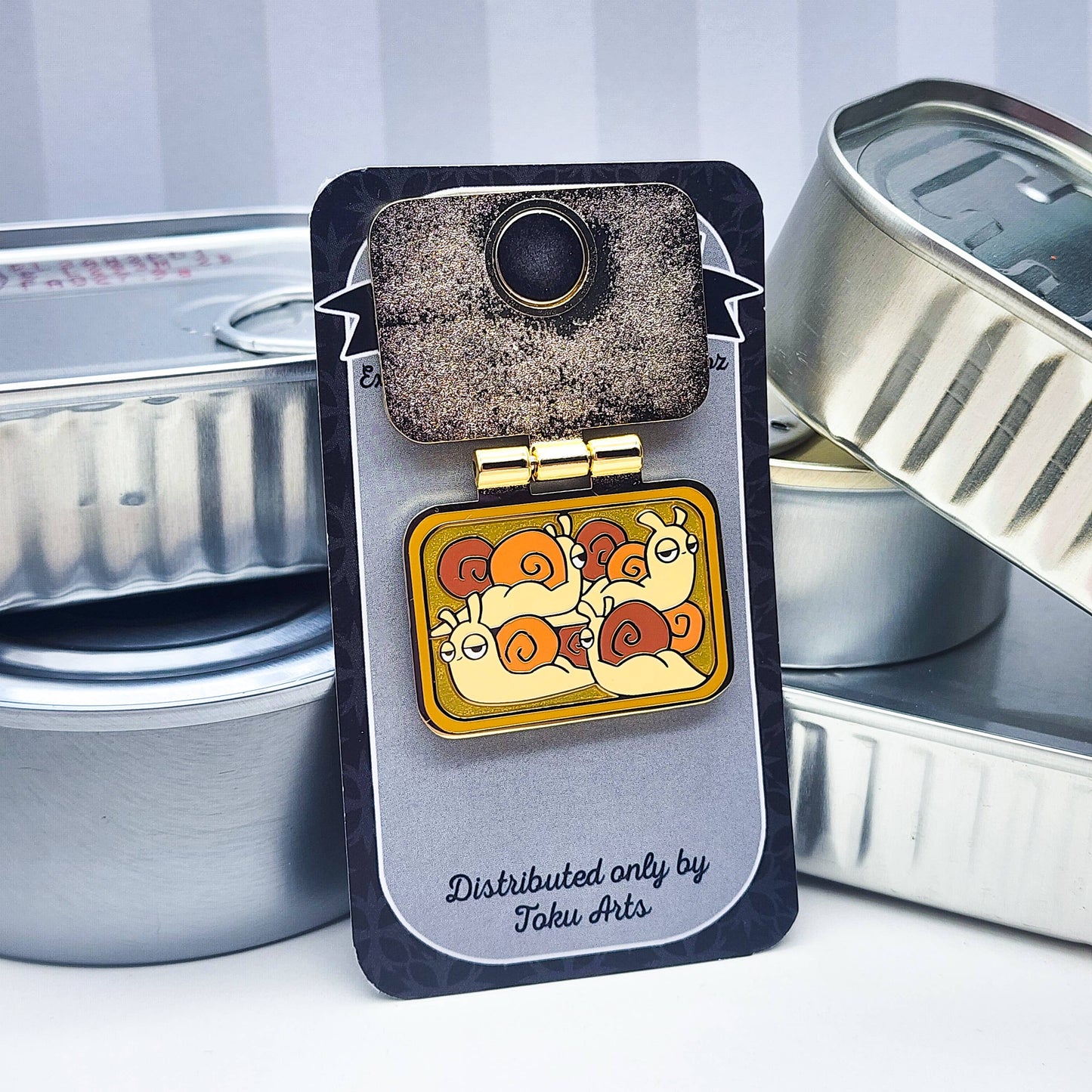 Tinned Escargot Enamel Pin