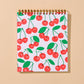 Cherries Letterpress Unlined Spiral Notebook
