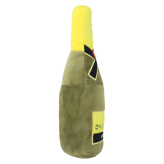 Champagne Bottle Squeaky Dog Toy