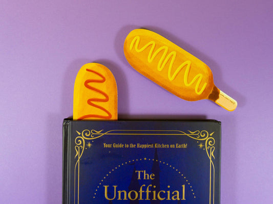 Corn Dog Die-Cut Bookmark