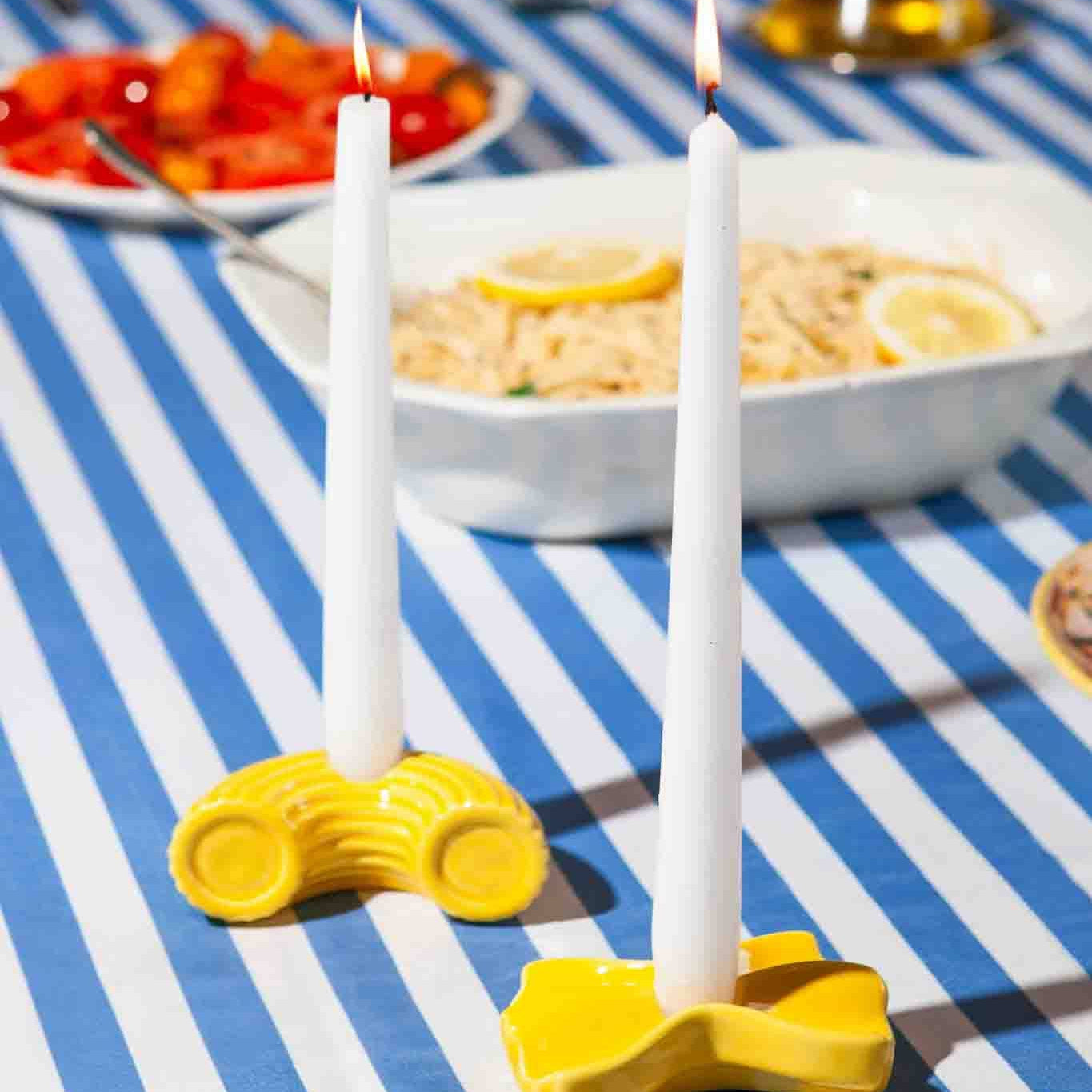 Macaroni Candle Holder