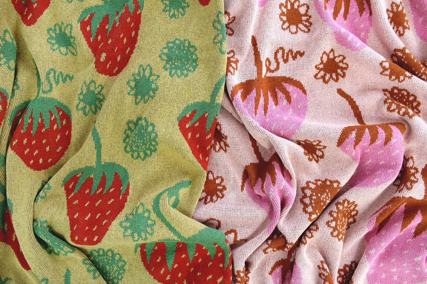 Strawberry Knit Blanket