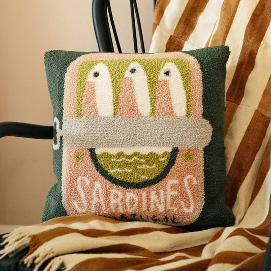 Tinned Fish Throw Pillow