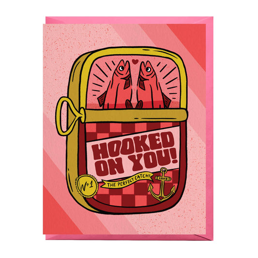 Hooked on You Love Card