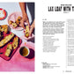 Recipe for a 'Lax Loaf with the Lot' on a cookbook page with food and text.
