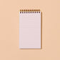 Coffee Mug Letterpress Spiral Pocket Notebook