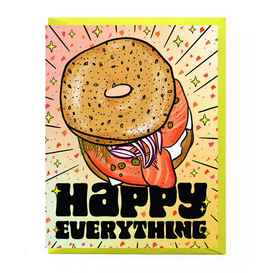 Happy Everything Bagel Card