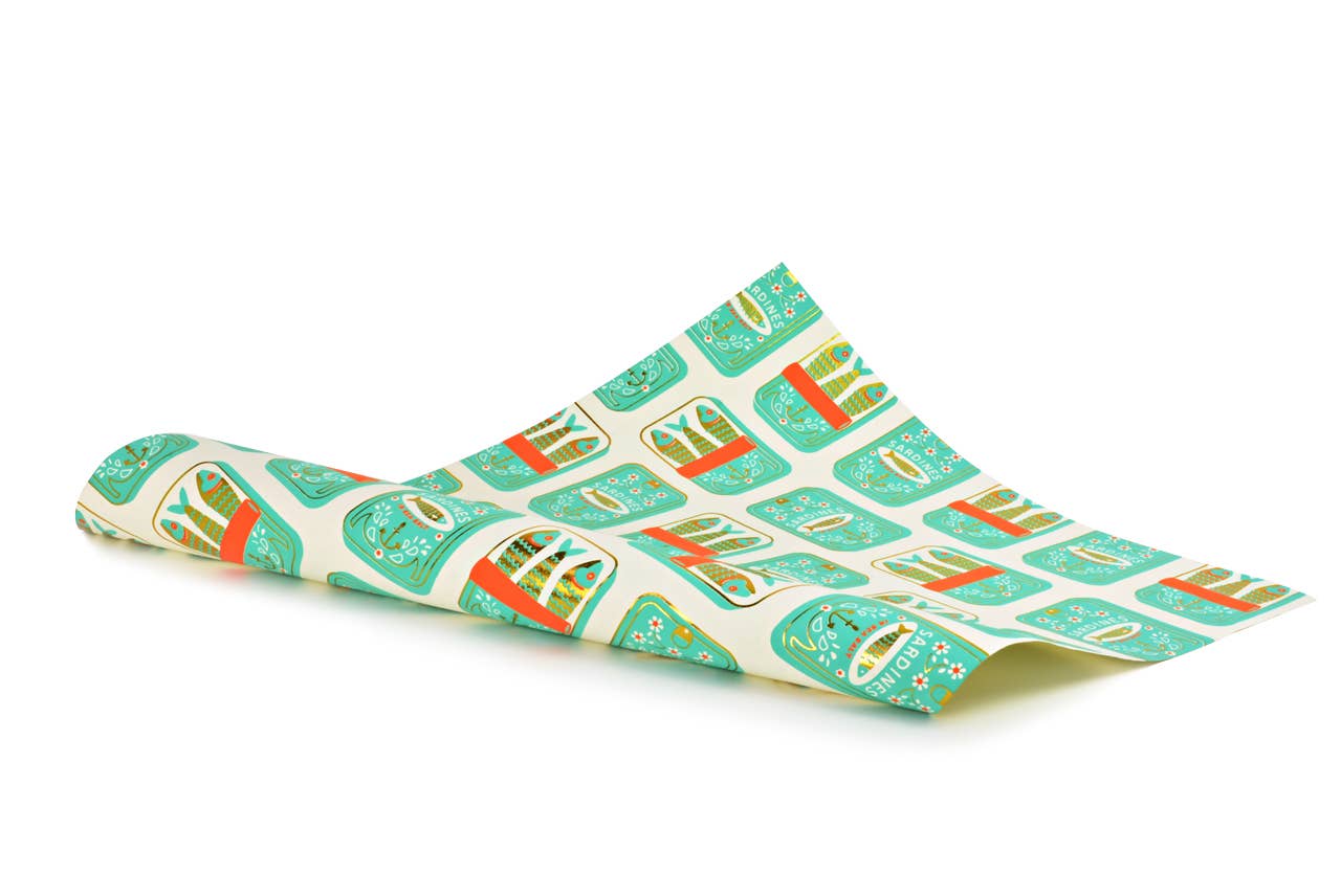 Sardine Can Gift Wrap Sheet