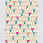Floral Champagne Glasses Gift Wrap Sheet
