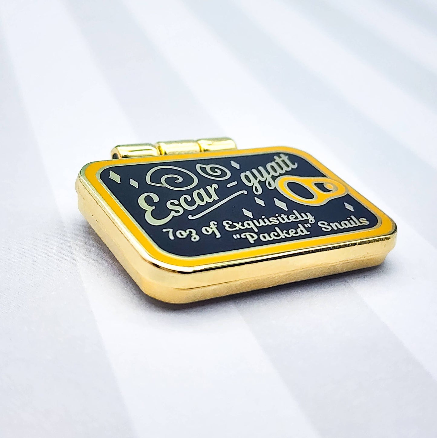 Tinned Escargot Enamel Pin