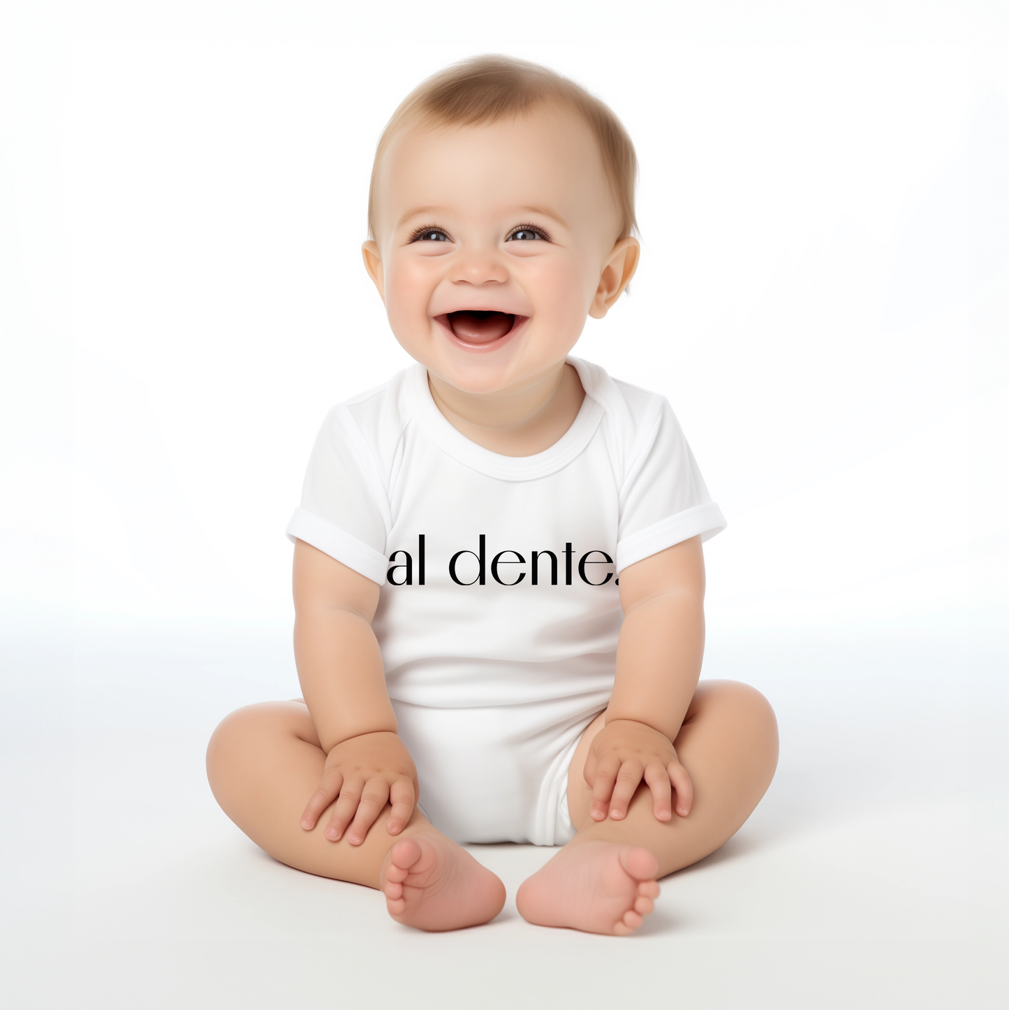 Al Dente Baby Onesie: 12M