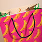 close up of banana grump gift bag 