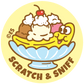 single banana split scratch and sniff sticker 