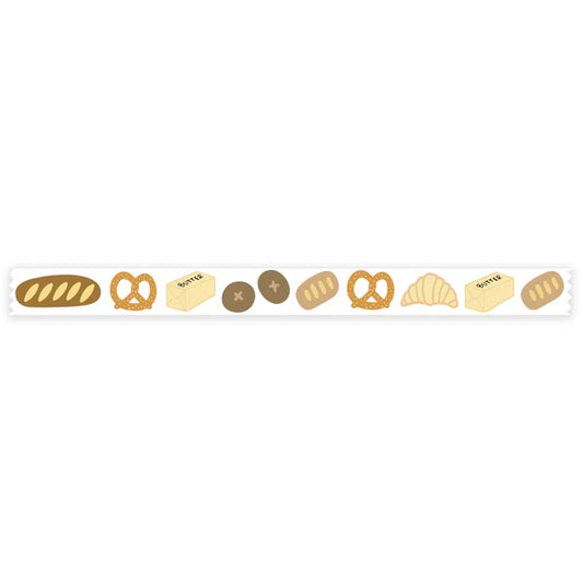 washi tape designed with different breads and butter 