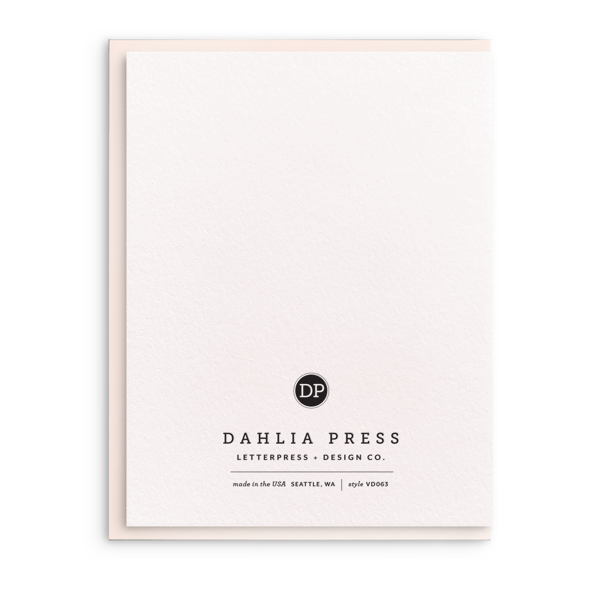 Framed print with Dahlia Press logo and text on a white background