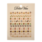 Set of decorative nail decals that look like Italian treats such rainbow cookies, pizzelles, espresso, panettone, and more. Shown on clear sticker sheet with cardboard backing.