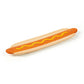 a ceramic hot dog stick incense holder shown on a plain white background.