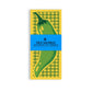 Notepad with green chili design on yellow and green checker background