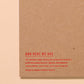 Back of notebook to show logo: And Here We Are
