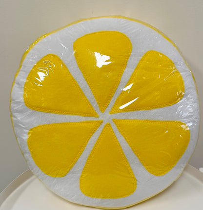 Lemon slice pillow