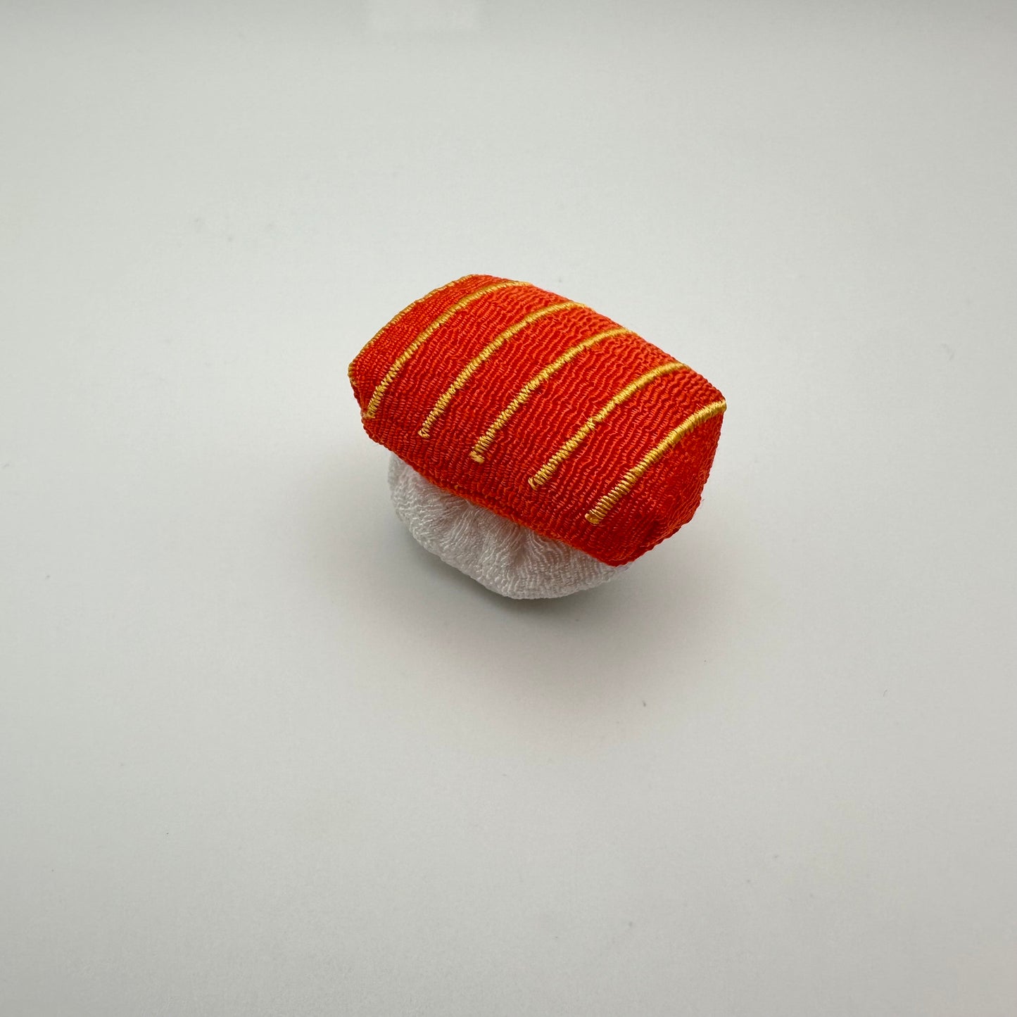 Mini Salmon fabric sushi.