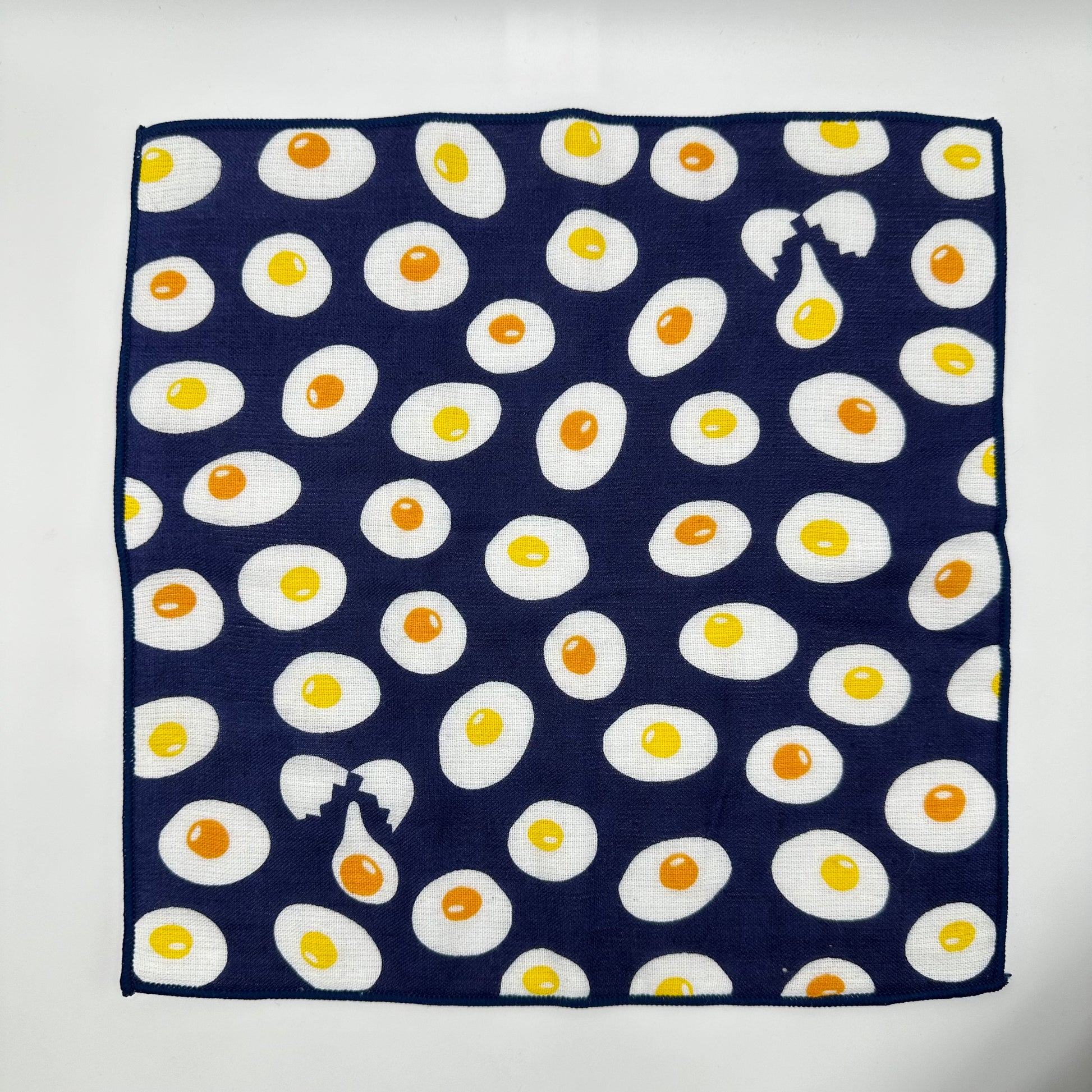 Hand towel with assorted eggs.