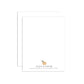 White card with Peach & Paperie logo on a white background