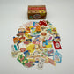 A plethora of stickers to resemble what you would purchase at a super market.