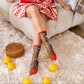 La Dolce Vita Black Sheer Crew Sock