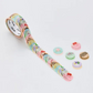 Individual washi stickers shaped like macarons - shown overlapping on a roll.
