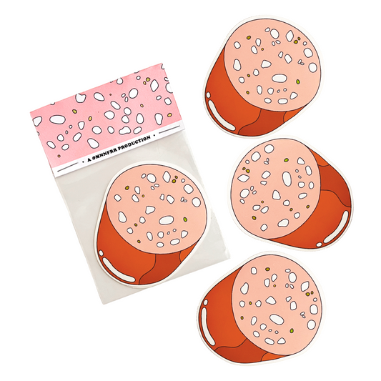 3-pack mortadella stickers 