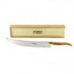 Olivewood Saber in front of box that reads Laguiole