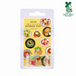 Washi stickers shaped like pancake themed breakfast plates - shown in packaging.
