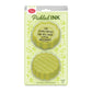 Fresh Pickled INK sticky notes in a light yellow-green pickle style, packaged in a clear plastic sleeve with a light green backing card featuring botanical illustrations.