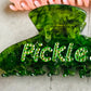Close-up photo of Pickles rhinestone detail.