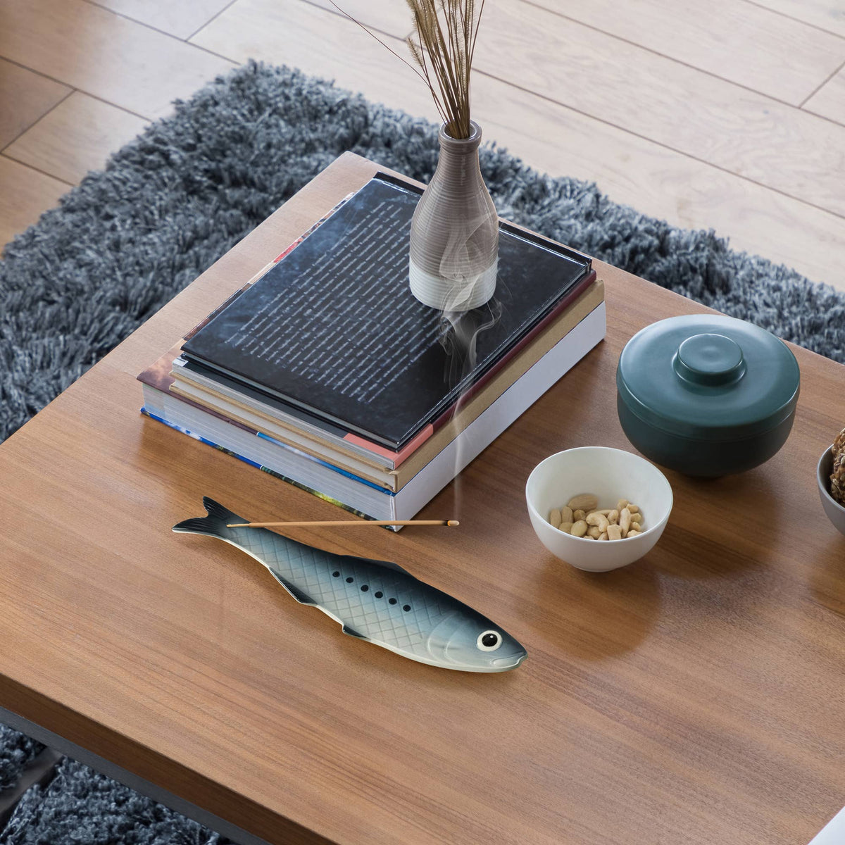'Reel Calm' Sardine Ceramic Incense Holder