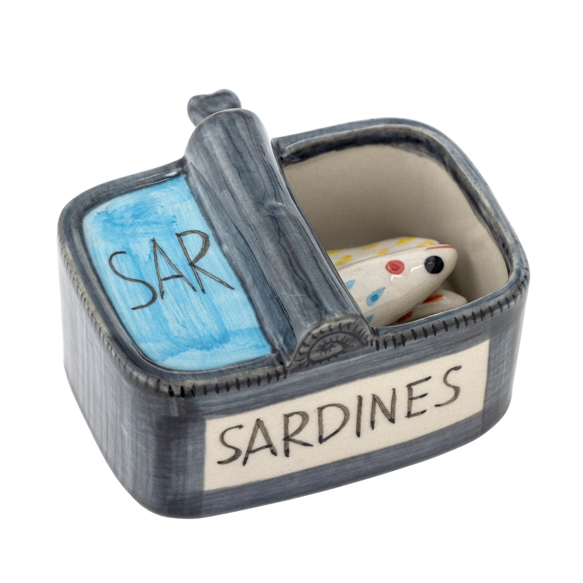 Stoneware Sardine Can Chopstick Rest Holder - Set of 4