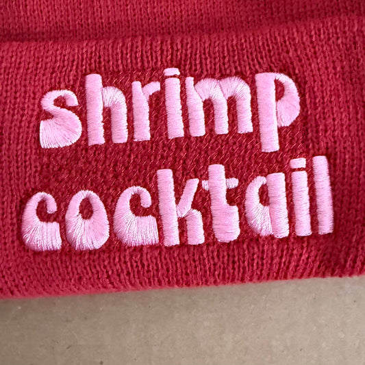 Shrimp Cocktail  Knit Beanie